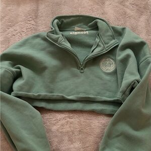 YoungLA Sage Green Cropped Sweatshirt